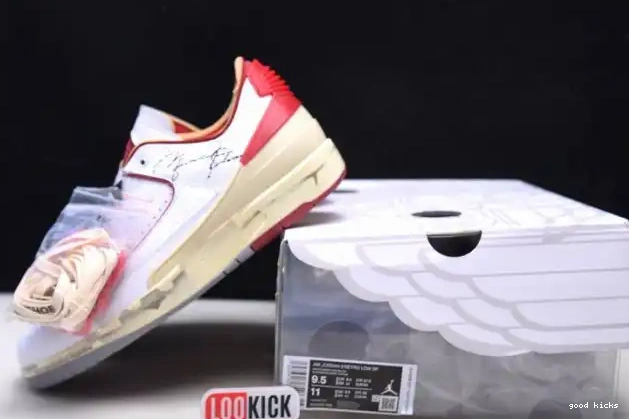 Cheap Low SP Red DJ4375-106 Jordan 2 White Retro Off-White 0408
